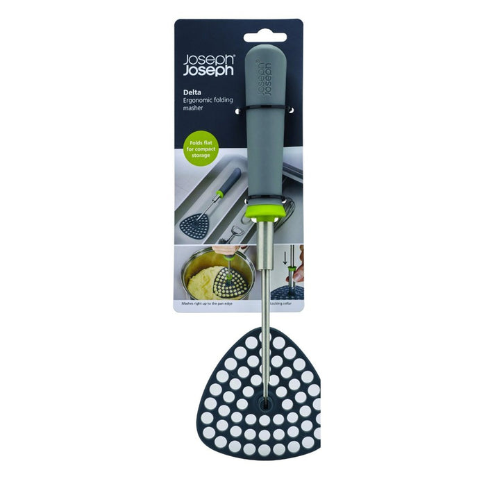 Joseph Joseph Delta Folding Masher - Grey / Green