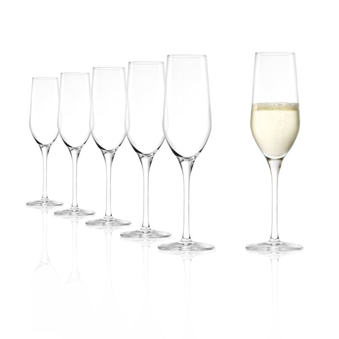 Stolzle Ultra Champagne Flute Glasses - 185ml - Set 6