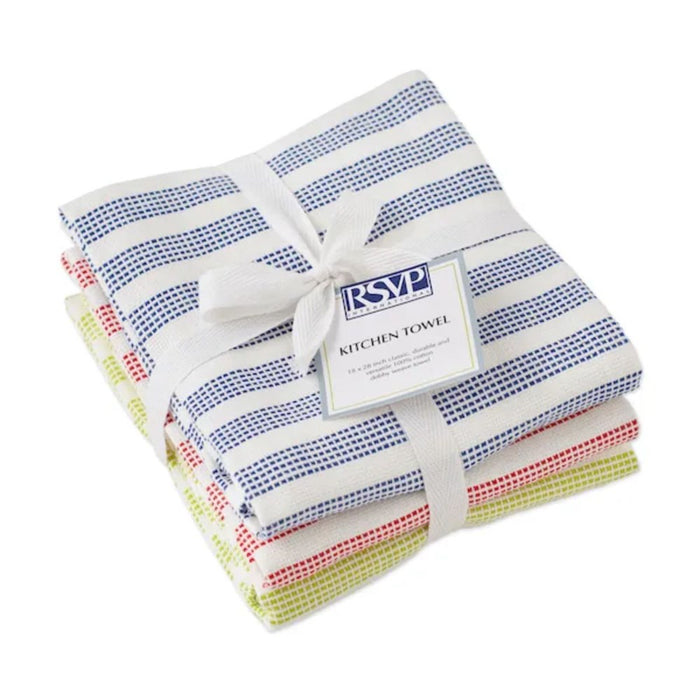 RSVP Dobby Towel - Set of 3