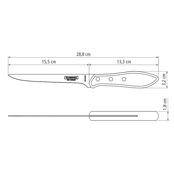 Tramontina Churrasco Polywood Fillet/Boning Knife - 15cm