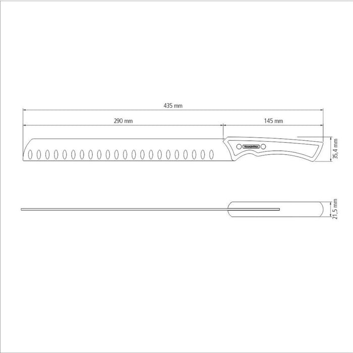 Tramontina Churrasco Black Barbecue Collection Brisket Slicer - 30cm