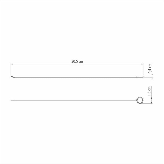 Tramontina Churrasco Skewer -  30cm -  6 Piece Set