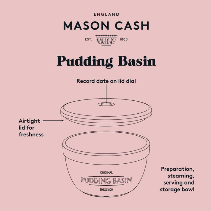 Mason Cash Innovative Kitchen Pudding Basin with Lid - 900ml