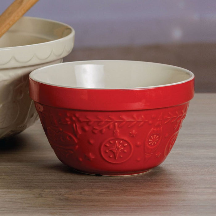 Mason Cash Merry & Bright Red Pudding Basin - 900ml
