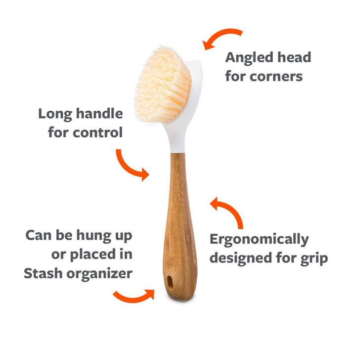 Full Circle Be Good Dish Brush - White