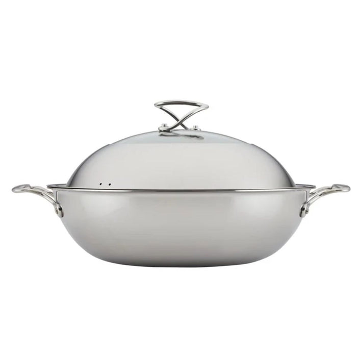 Circulon SteelShield C-Series Non-Stick Clad S/Steel Covered Wok - 36cm