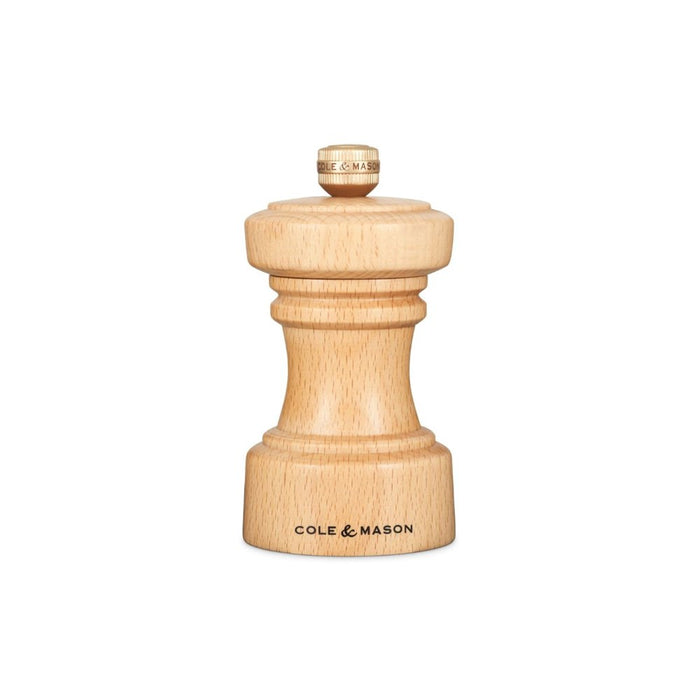 Cole & Mason Hoxton Natural Beech Salt Mill - 10.4cm