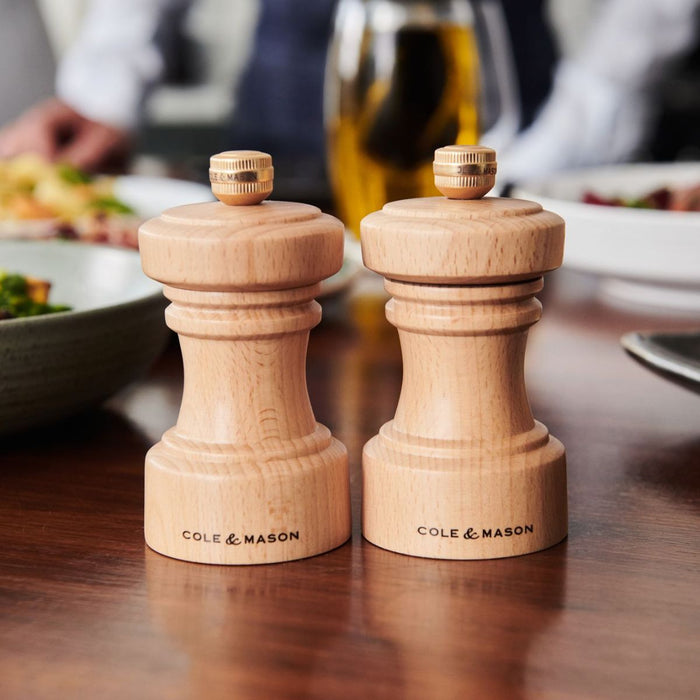 Cole & Mason Hoxton Natural Beech Pepper Mill - 10.4cm