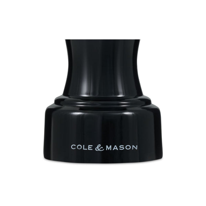 Cole & Mason Hoxton Black Gloss Salt Mill  - 10.4cm