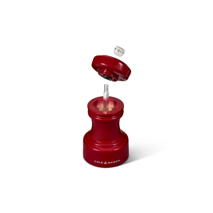 Cole & Mason Hoxton Red Gloss Salt Mill - 10.4cm