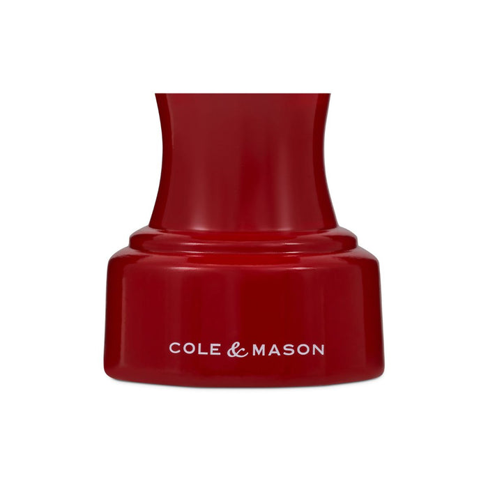 Cole & Mason Hoxton Red Gloss Pepper Mill - 10.4cm