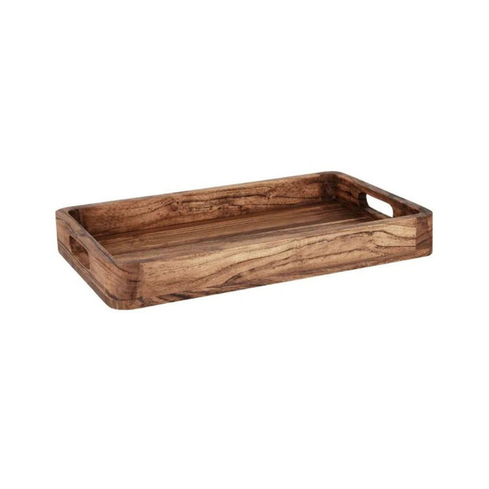 Chef Inox Natural Acacia Rectangular Deep Tray - 2 Sizes