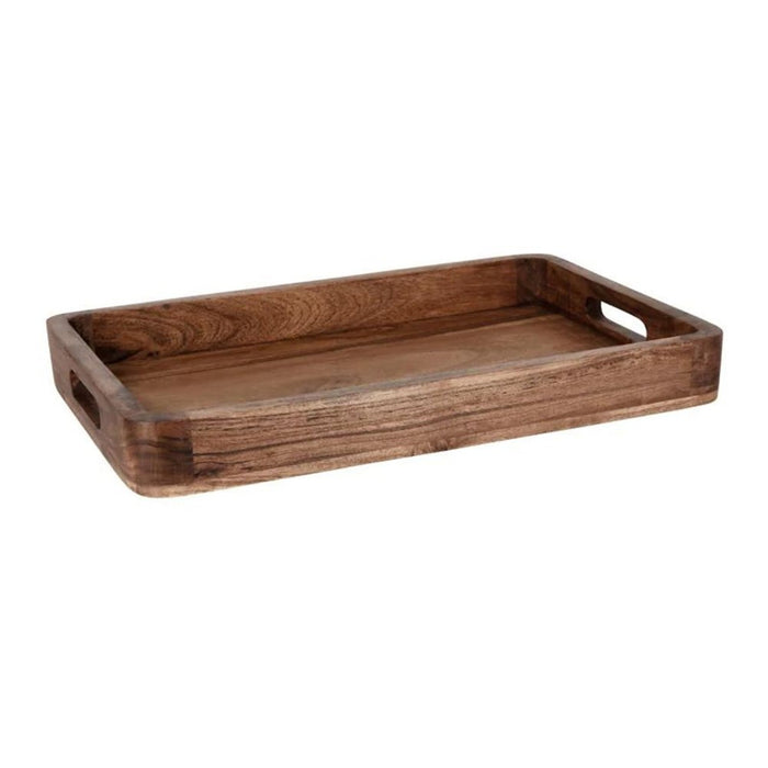 Chef Inox Natural Acacia Rectangular Deep Tray - 2 Sizes