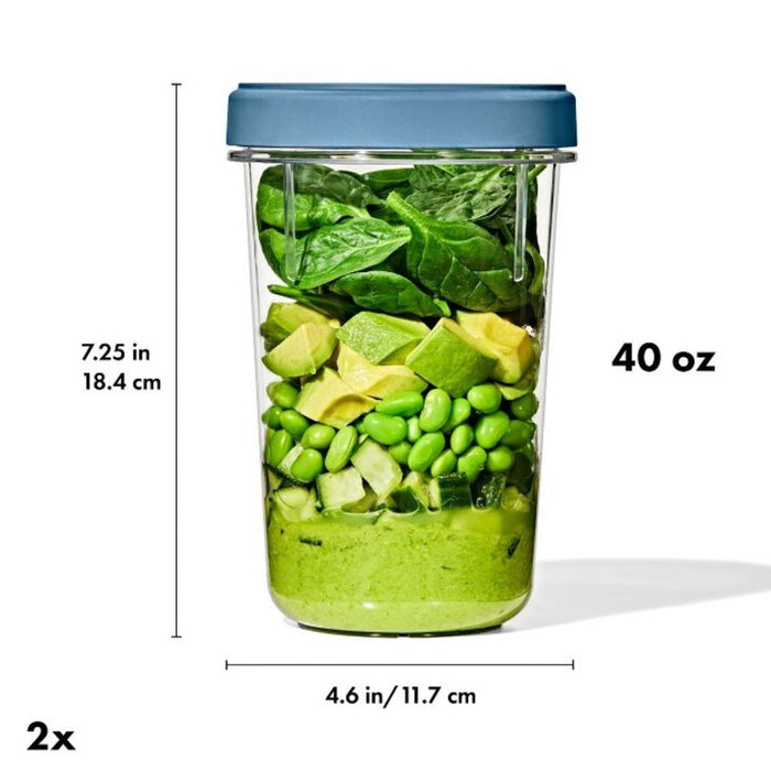 OXO Good Grips Twist & Stack Container - 2 pack - 1.2L