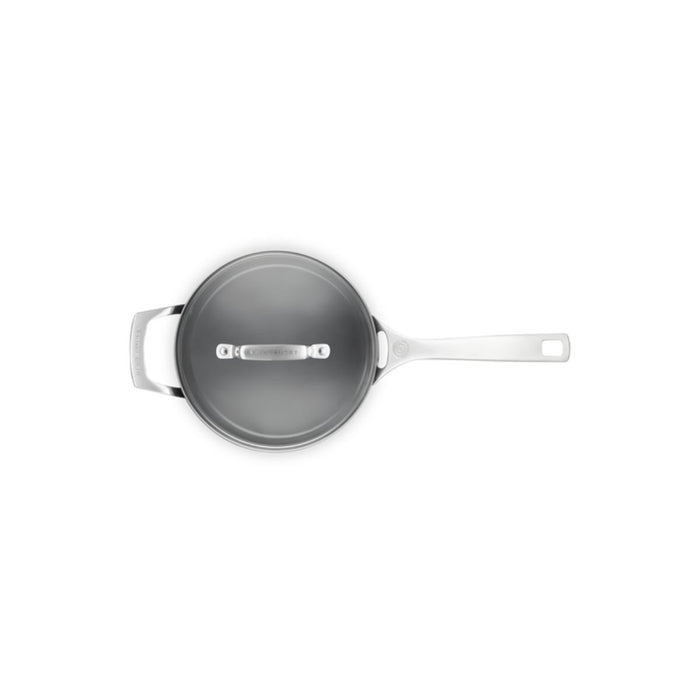 Le Creuset Essential Non-Stick Ceramic 3 Piece Saucepan Set - 16/18/20cm + Lid