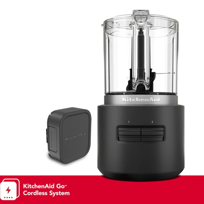 KitchenAid Cordless Go 5 Cup Food Chopper without Battery - Matte Black