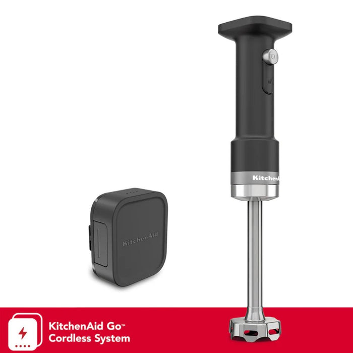 KitchenAid Cordless Go Hand Blender with Battery - Matte Black