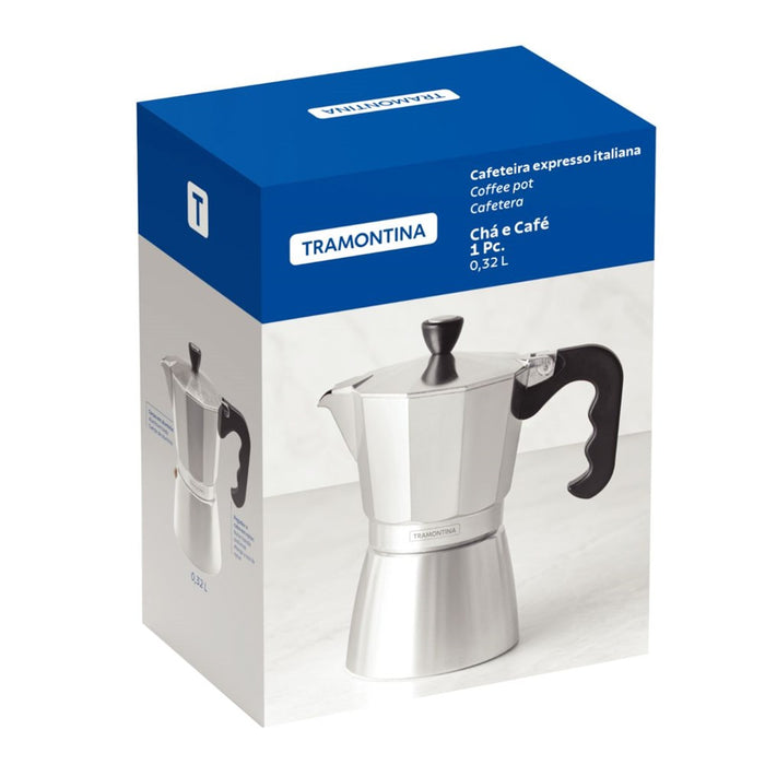 Tramontina Italian Espresso Coffee Maker - 320ml - 6 Cup