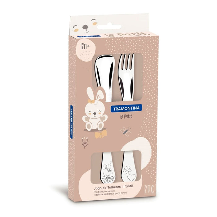 Tramontina Le Petit Girls Cutlery - 2 Piece Set