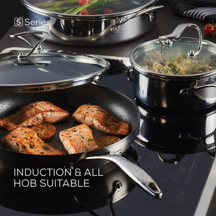 Circulon SteelShield S-Series Non-Stick  S/Steel  Covered Stockpot - 30cm