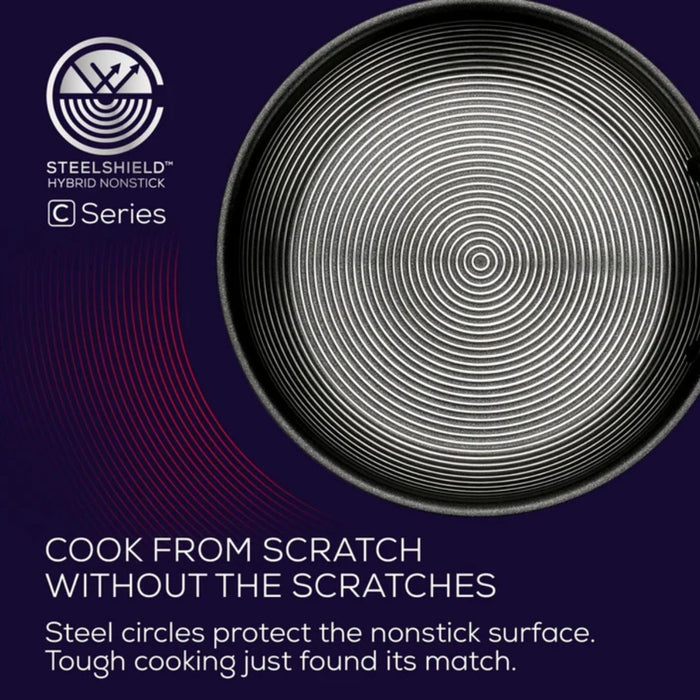 Circulon SteelShield C-Series Non-Stick Clad S/Steel Stockpot - 26cm