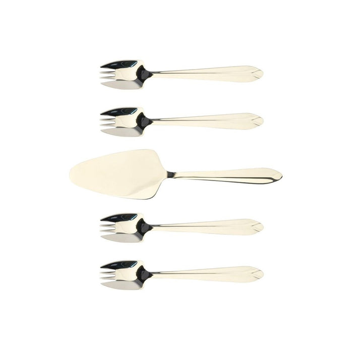 Splayd SS Mirror Cake Server & Splayd Set - 5 Piece