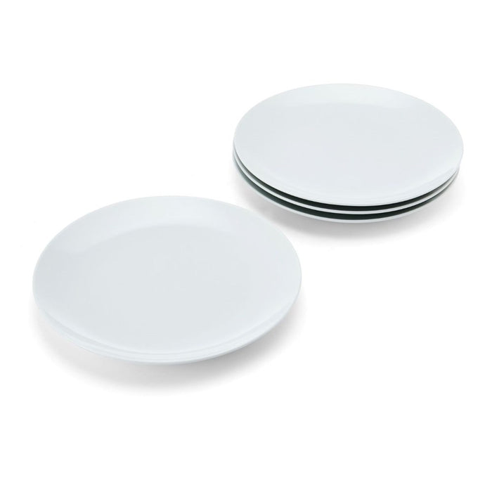 Mikasa Chalk 4-Piece Porcelain Side Plate Set - 21cm - White