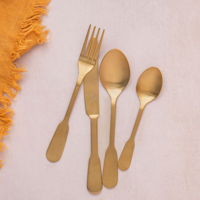 Mikasa Soho Gold Stainless Steel Cutlery Set - 16 Piece