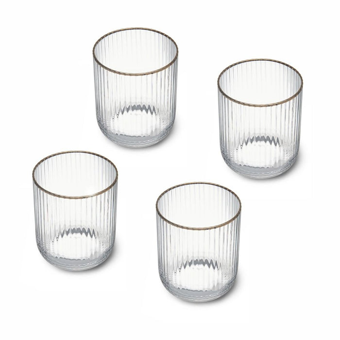 Mikasa Sorrento 4-Piece Crystal Tumbler Glass Set - 400ml