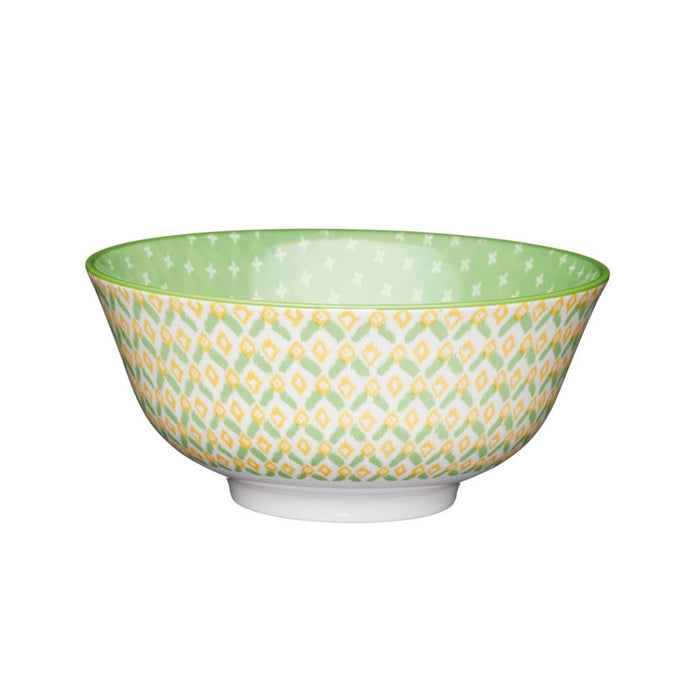 Mikasa Does It All Bowl - 16cm - Geometric Green