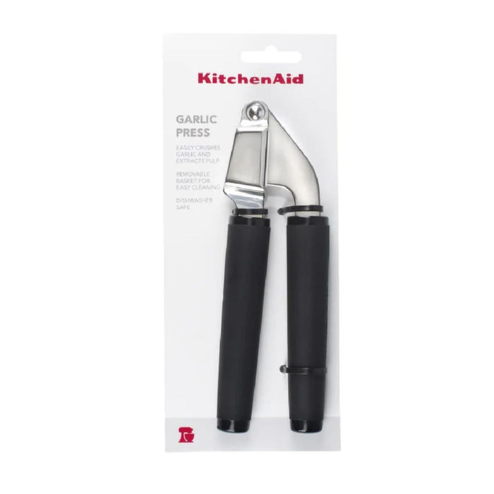 KitchenAid Soft Touch Stainless Steel Garlic Press Black