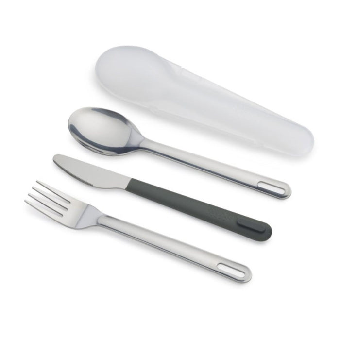 Joseph Joseph Duo Stainless-steel Cutlery Set - Grey