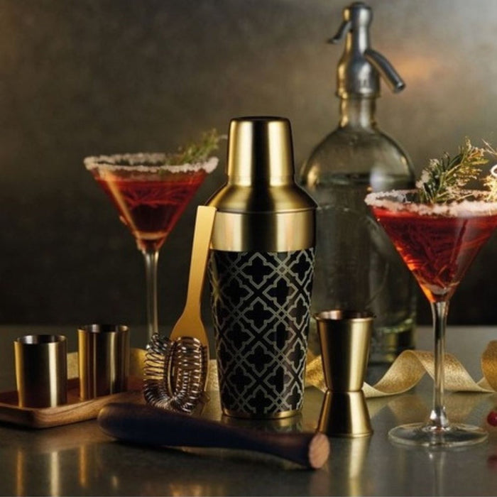 BarCraft Cocktail Set Brass - 3 Piece