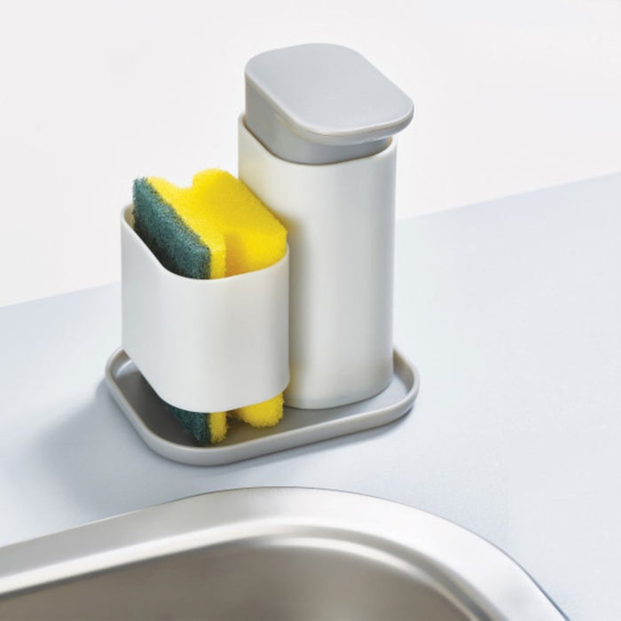 Joseph Joseph Duo Soap Dispenser with Sponge Holder - Grey