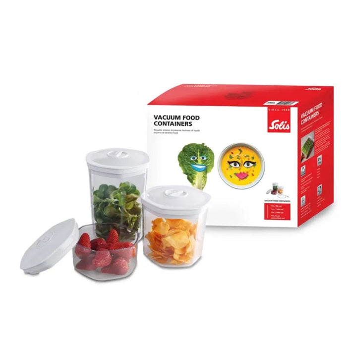 Solis Hexagonal Vacuum Container 3 Piece Set