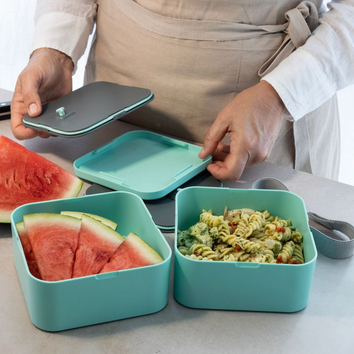 Cuisena RPET Square Bento Box - 2 layer