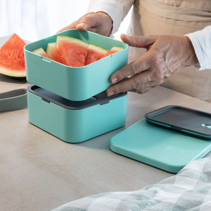 Cuisena RPET Square Bento Box - 2 layer