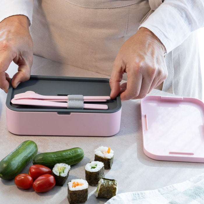 Cuisena RPET Rectangular Bento with Cutlery