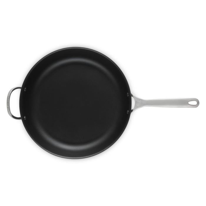 Le Creuset Signature 3 Ply Stainless Steel Deep Non-Stick Fry Pan with Helper Handle - 32cm