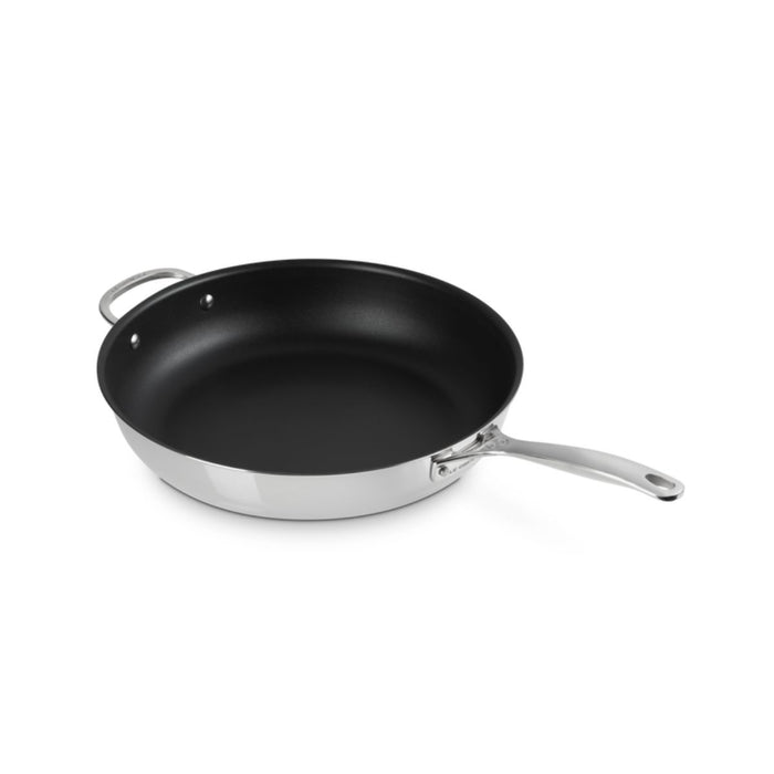 Le Creuset Signature 3 Ply Stainless Steel Deep Non-Stick Fry Pan with Helper Handle - 32cm