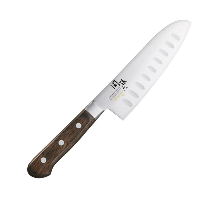 Seki Magoroku Benifuji Granton Santoku - 16.5cm