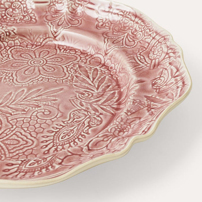 Sthal Large Round Dish - Old Rose - 34cm