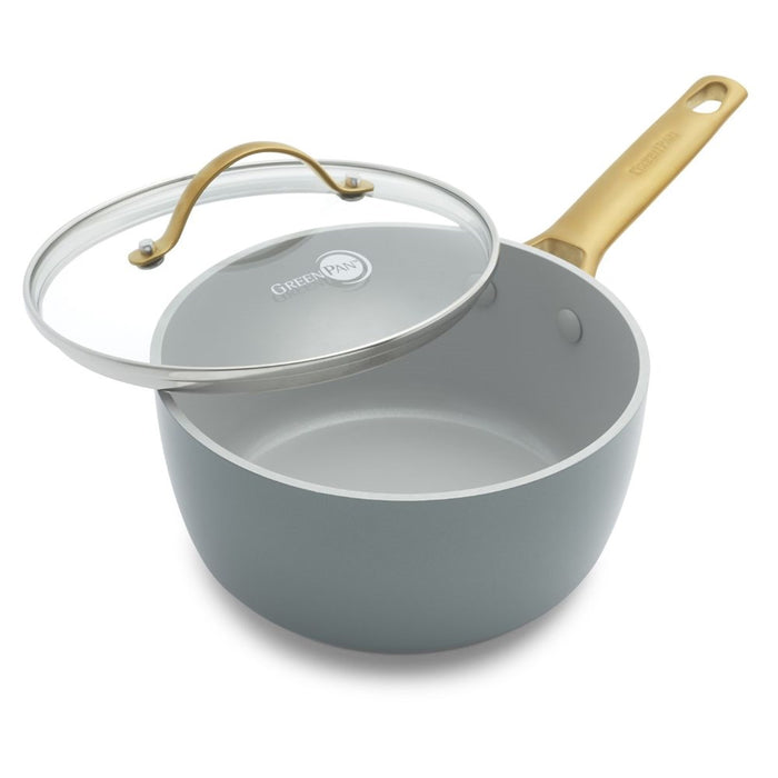 Greenpan Padova Covered Saucepan - 18cm/2L - Smokey Blue