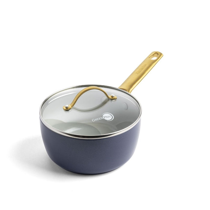 Greenpan Padova Covered Saucepan - 18cm/2L - Navy Blue