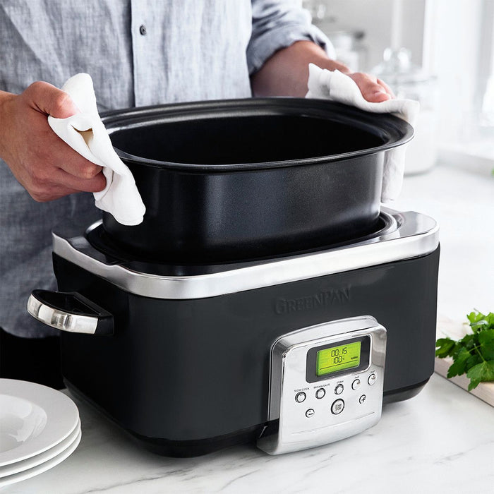 Greenpan Slow Cooker - 6L- Black