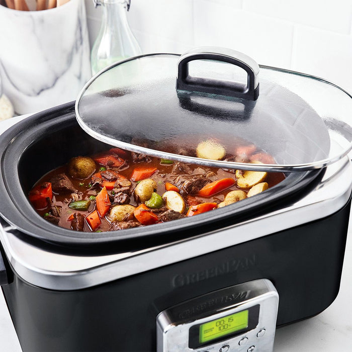 Greenpan Slow Cooker - 6L- Black