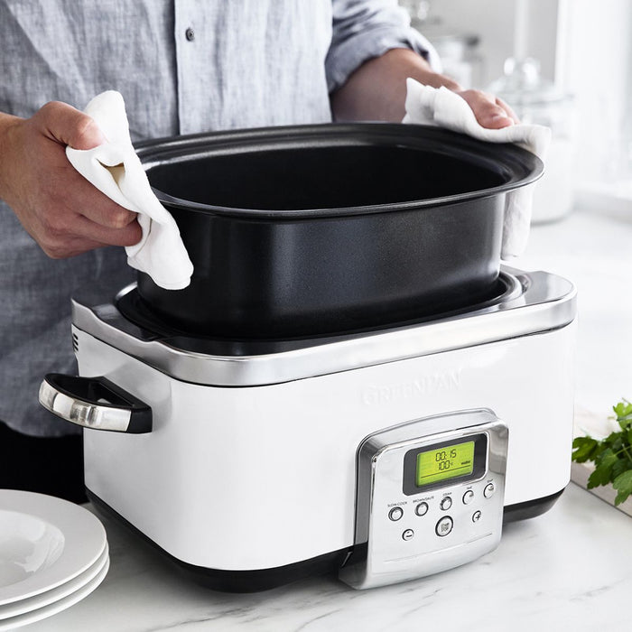 Greenpan Slow Cooker - 6L- Cloud Cream