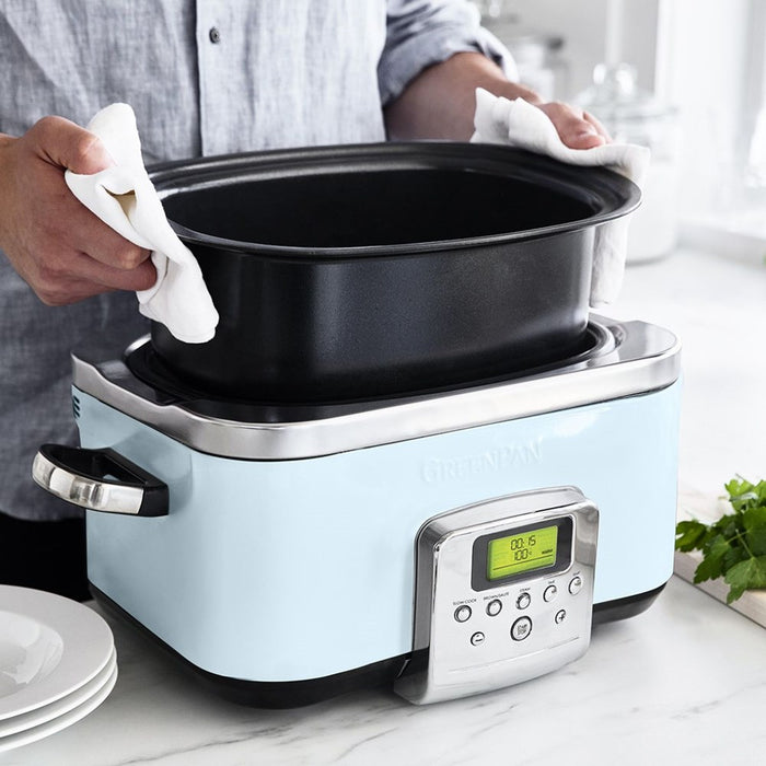 Greenpan Slow Cooker - 6L- Blue Haze