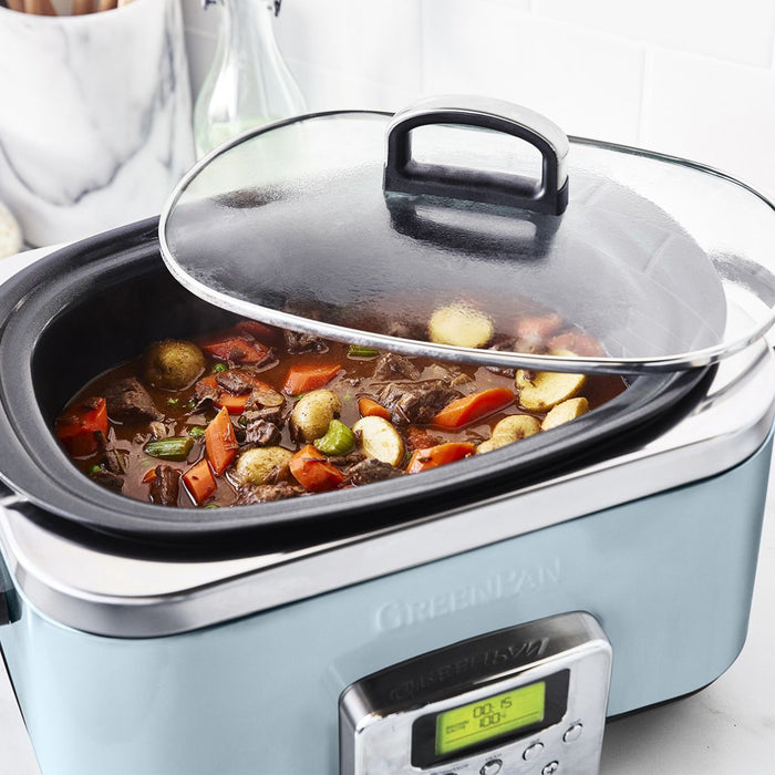 Greenpan Slow Cooker - 6L- Blue Haze