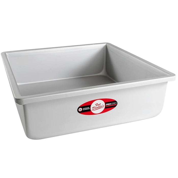 Fat Daddios Square Solid Bottom Cake Pan - 3 inch deep - 6 Sizes